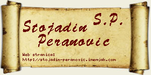 Stojadin Peranović vizit kartica